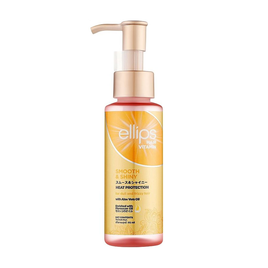 Олія для волосся Ellips Hair Vitamin Smooth &amp; Shiny With Aloe Vera Oil Розкішне сяйво, з олією алое вера, 95 мл